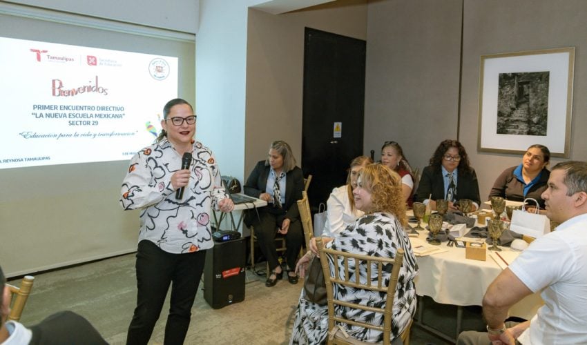 Secretaria de Educación, participó en espacio de diálogo con supervisores y directores del Sector Educativo No. 29, en Reynosa