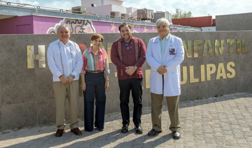 El secretario de Educación de Tamaulipas, Miguel Ángel Valdez García, realizó una visita a las niñas y niños que atiende el programa Aulas Hospitalarias.