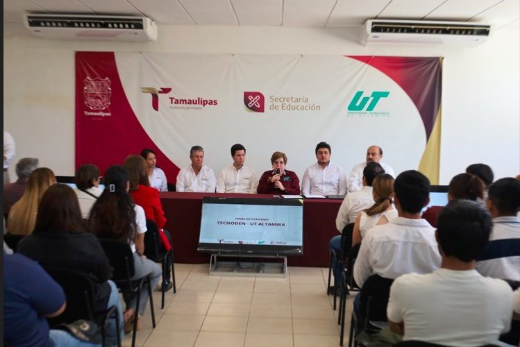 La UT Altamira y TECNODEN Energía Renovable concretaron la firma de un convenio de colaboración