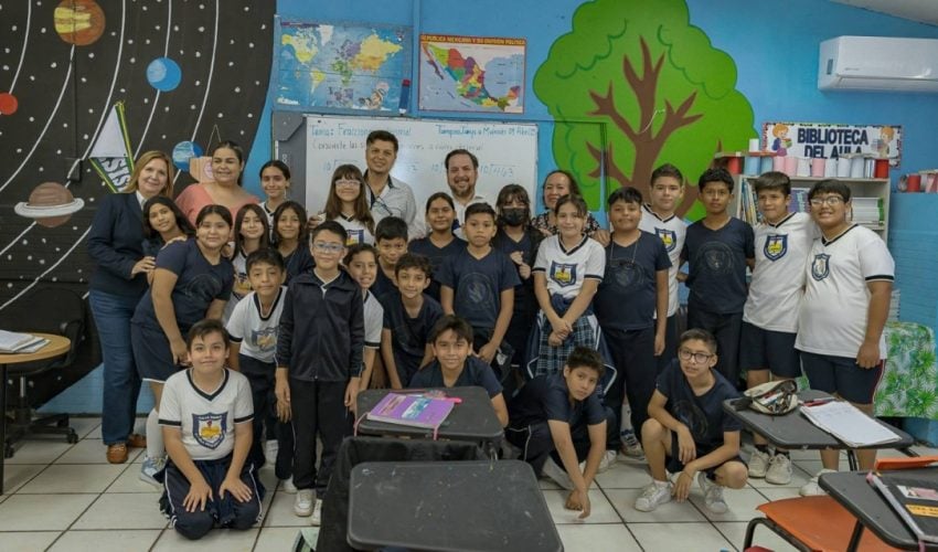 Secretario de Educación, visitó la Escuela Primaria “Manuel Rivera Anaya”, en Tampico