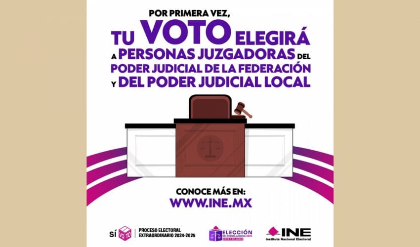 Por primera vez, tu voto elegirá a personas juzgadoras del Poder Judicial de la Federación y local
