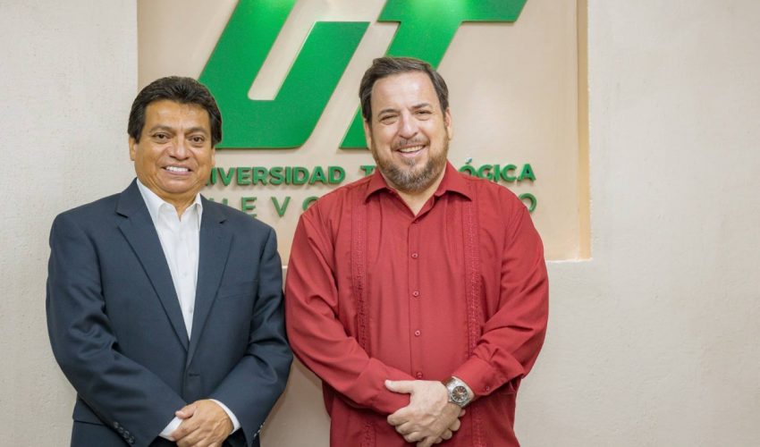 Secretario de Educación, Miguel Ángel Valdez García, visitó las instalaciones de la UTNL