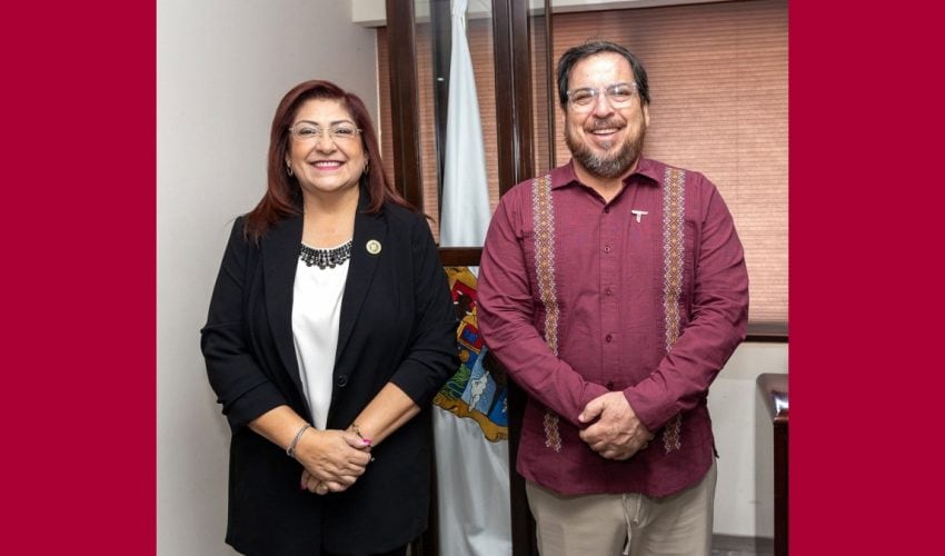 Secretario de Educación, sostuvo una reunión con la diputada local, Ana Laura Huerta Valdovinos