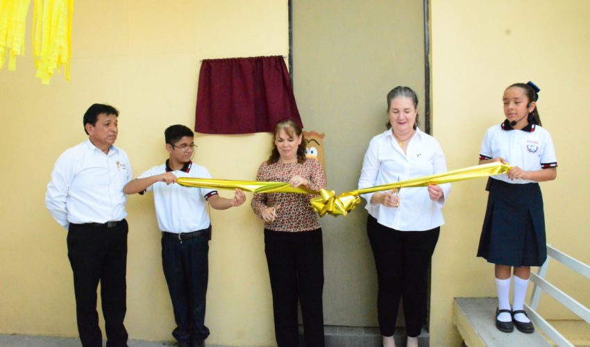 Inauguración de la Biblioteca Escolar “Altaira”, en la Escuela Primaria “Francisco Márquez”, de Ciudad Victoria