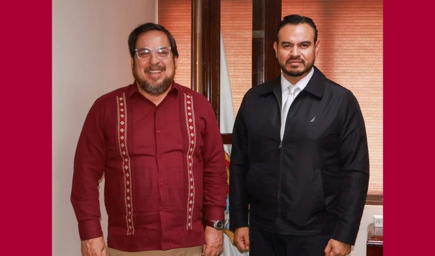 Reunión de trabajo con el secretario ejecutivo del Sistema Estatal de Seguridad Pública, Willy Zúñiga García