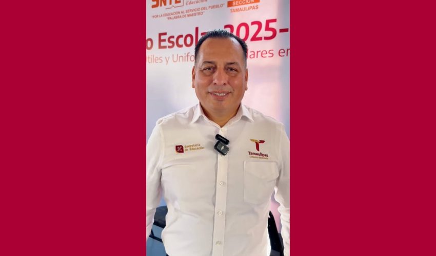 Reel: Inicio del ciclo escolar 2025-2026, titular de la Unidad Ejecutiva, Samuel Alcantar Varela