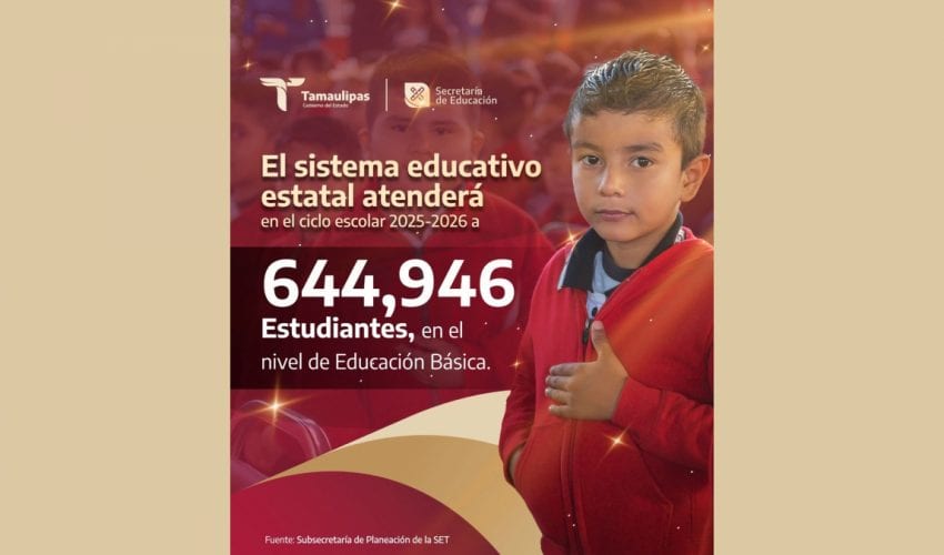 En Tamaulipas nadie se queda atrás, impulsamos la transformación con educación, educación y más educación.