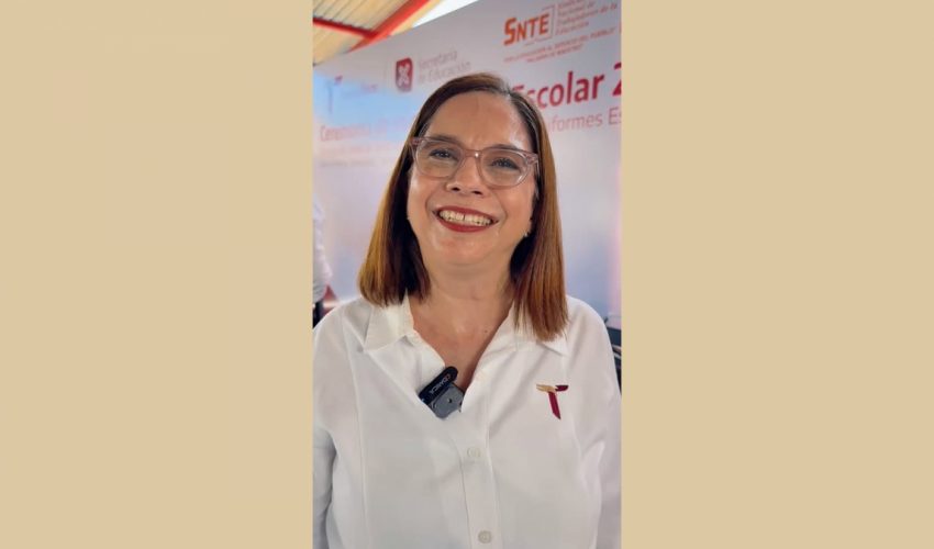 Reel: Inicio del ciclo escolar 2025-2026, subsecretaria de Planeación, Sylvia Isabel Martínez Guerra