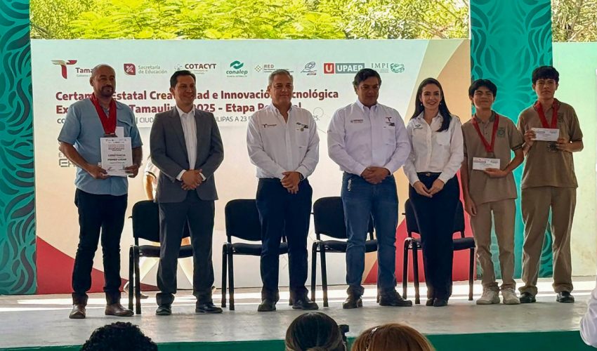 Centro Estatal de Tecnología Educativa capacito a estudiantes de secundaria de Ciudad Victoria, que destacaron en la fase regional del Certamen Estatal Creatividad e Innovación Tecnológica ExpoCiencias Tamaulipas 2025