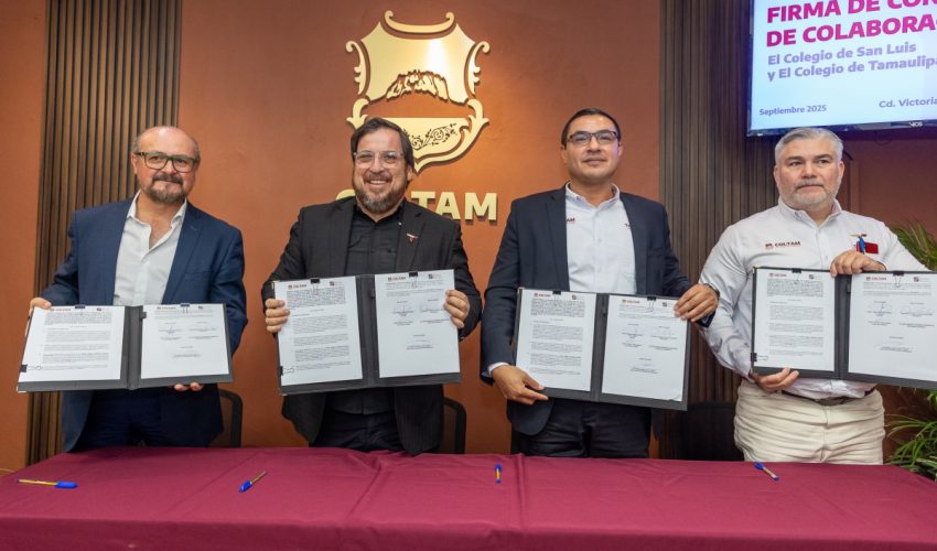 Convenio de Colaboración entre el Colegio de San Luis y el Colegio de Tamaulipas