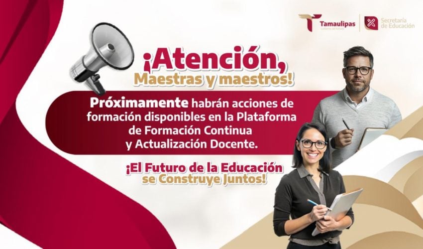 ¡Atención, maestras y maestros!