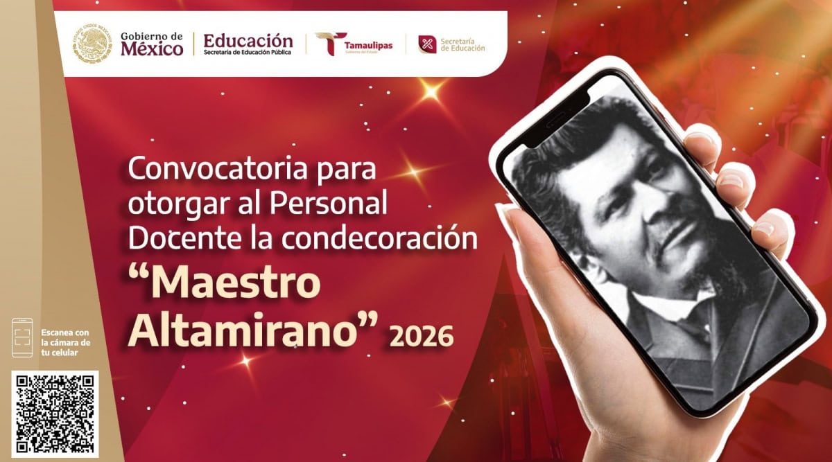 Convocatoria para otorgar al Personal Docente la condecoración “Maestro Altamirano” 2026