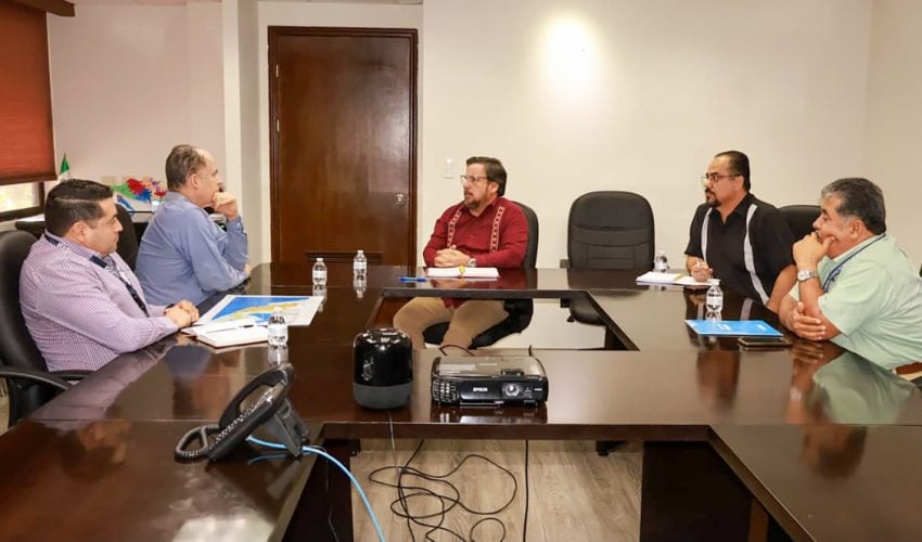 Titular de la SET Miguel Ángel Valdez García, recibió al coordinador estatal de Proyectos del SNIEG