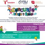 Ganadores del Concurso de Dibujo y Relato “Unidos contra la Violencia y el Acoso Escolar”.