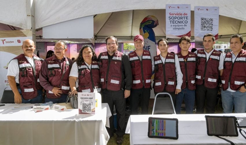 Secretario de Educación, asistió a la brigada “Transformando Familias”, en Soto la Marina