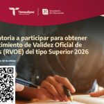 Reconocimiento de Validez Oficial de Estudios del tipo Superior 2026