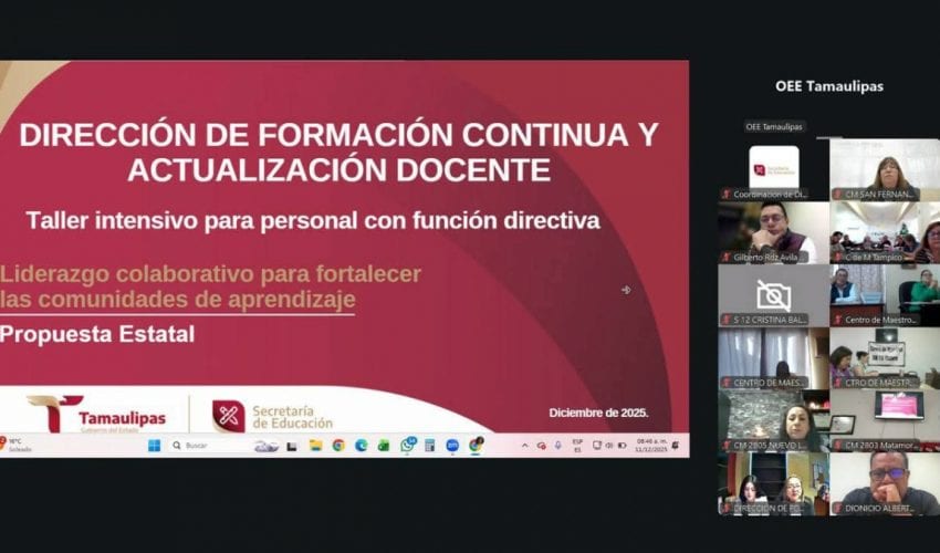 Reunión Estatal para la Preparación del Taller Intensivo para personal con Función Directiva.