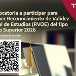 Reconocimiento de Validez Oficial de Estudios (RVOE) del tipo Medio Superior 2026.