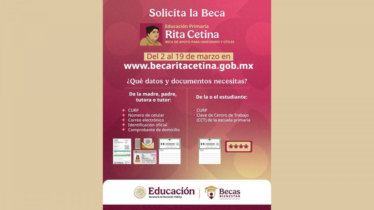 Beca de Apoyo para Uniformes y Útiles Rita Cetina