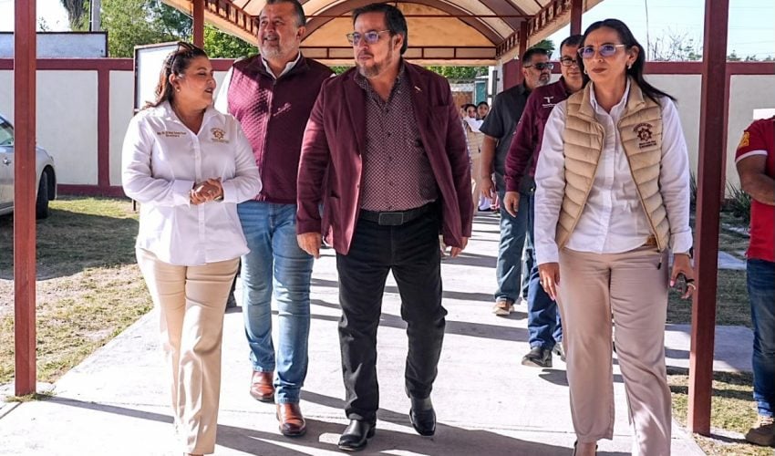 Entrega de obras y mobiliario en la Escuela Secundaria Técnica No. 98 “Profr. Gilberto Cantú Pérez”, en Matamoros