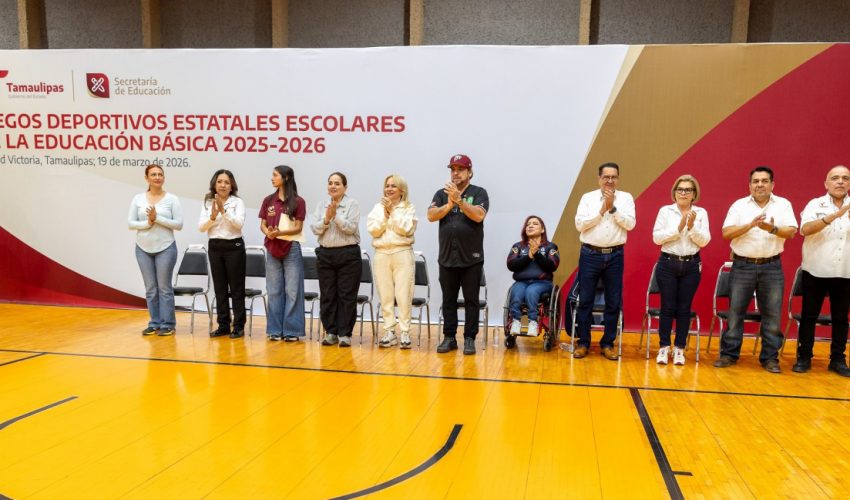 Ceremonia de Inauguración de los Juegos Deportivos Estatales Escolares de la Educación Básica 2025-2026.