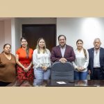 Reunión con la presidenta municipal de Antiguo Morelos, Evangelina Ávila Cabriales