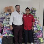 Secretario de Educación, entregó al director del INJUVE en Tamaulipas, artículos donados por las y los trabajadores de la SET a la Colecta Solidaria 8M