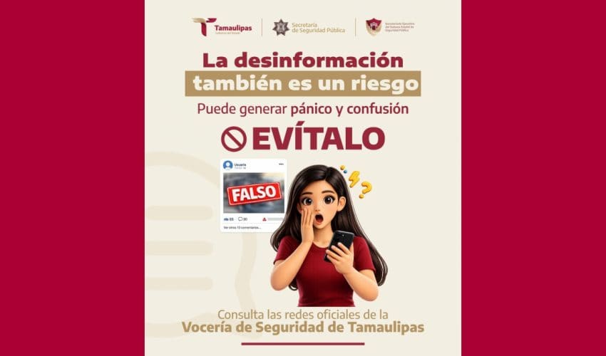 Consulta las redes oficiales de la Vocería de Seguridad Tamaulipas