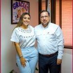 Reunión con la presidenta municipal de Soto la Marina, Glynnis Georgina Jiménez Vázquez