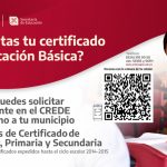 ¿Necesitas tu certificado de Educación Básica?
