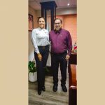 Reunión con la directora municipal de Educación de Madero, Nelida Ovalle Bautista