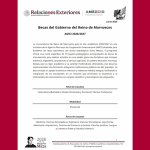 Becas de Gobierno del Reino de Marruecos.