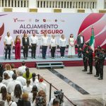 Ceremonia Cívica de Honores a la Bandera y puesta en marcha la estrategia “Alojamiento Infantil Seguro”.
