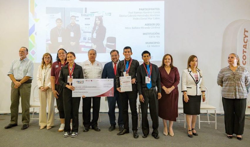Ceremonia de premiación de la Feria de Ciencias e Ingenierías Tamaulipas 2026