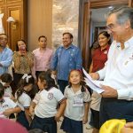 Alumnas y alumnos del municipio de González visitan Palacio de Gobierno en Ciudad Victoria.