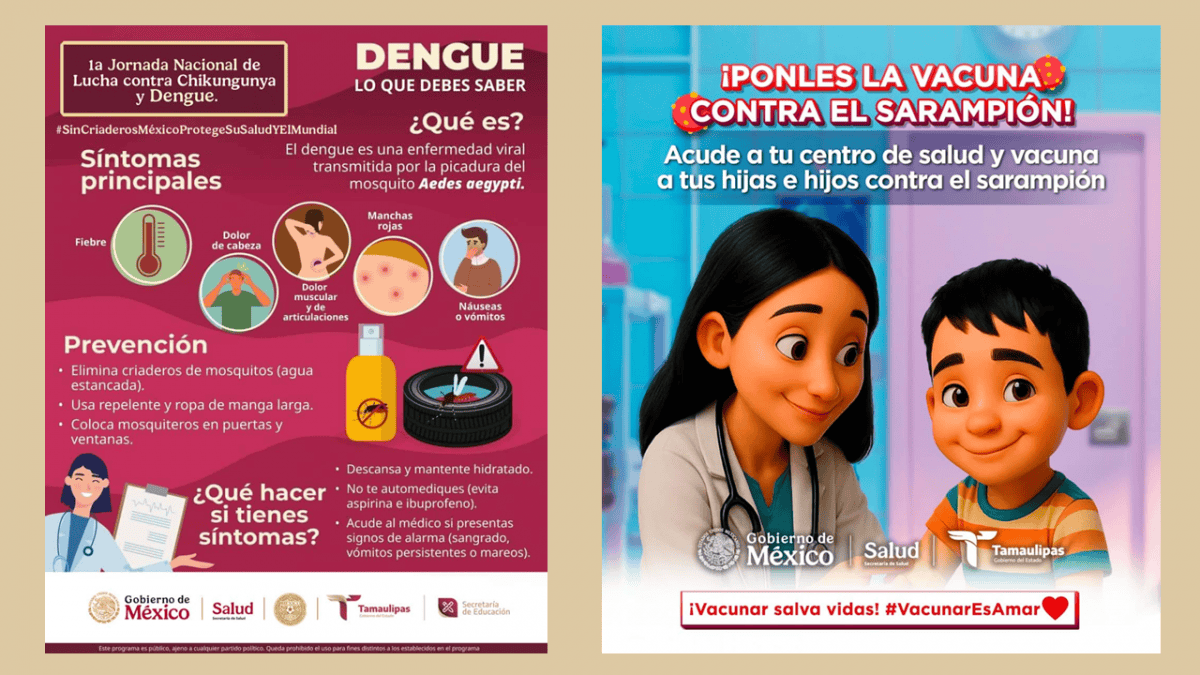 Cuidémonos del Dengue y del Sarampión