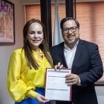 Secretario de Educación, recibió a la presidenta municipal de NLD, Carmen Lilia Canturosas Villarreal