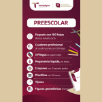 Paquete de Útiles Escolares. Nivel Preescolar, ciclo 2026-2027.