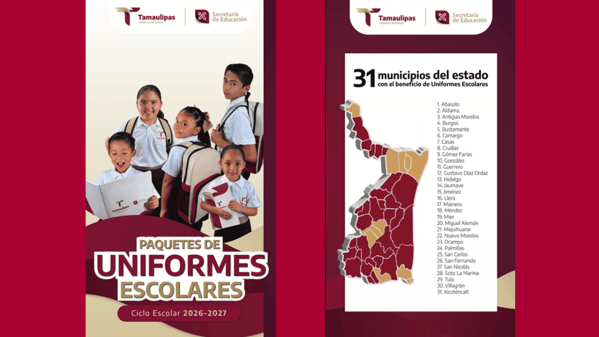 Paquetes de Uniformes Escolares, 2026-2027.
