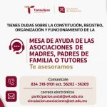 Mesa de Ayuda de las Asociaciones de Madres, Padres de Familia o Tutores