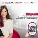 Lista nominal de Resultados del Proceso de Reconocimiento a la Práctica Educativa 2026