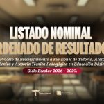 Listado de los Procesos de Reconocimiento en Educación Básica.