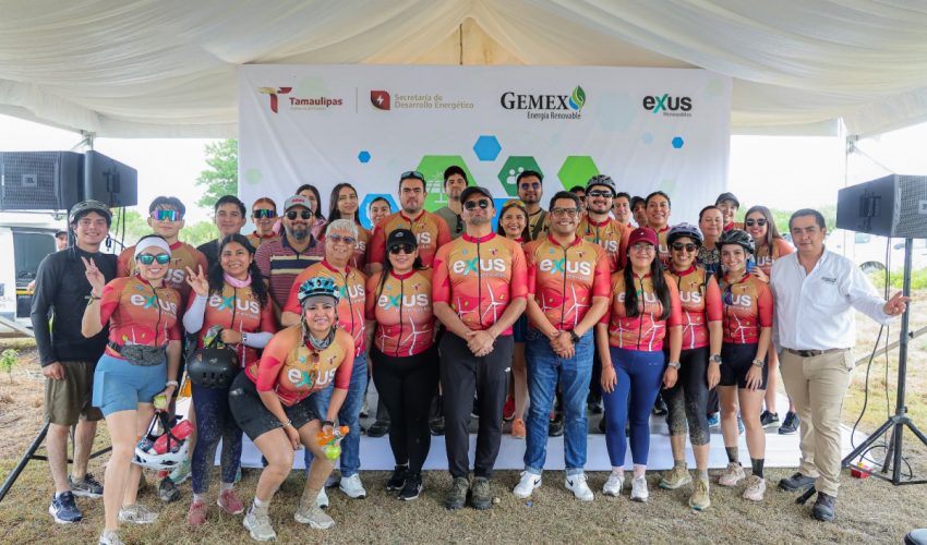 Participa SEDENER en rodada ciclista por el Día Mundial del Viento