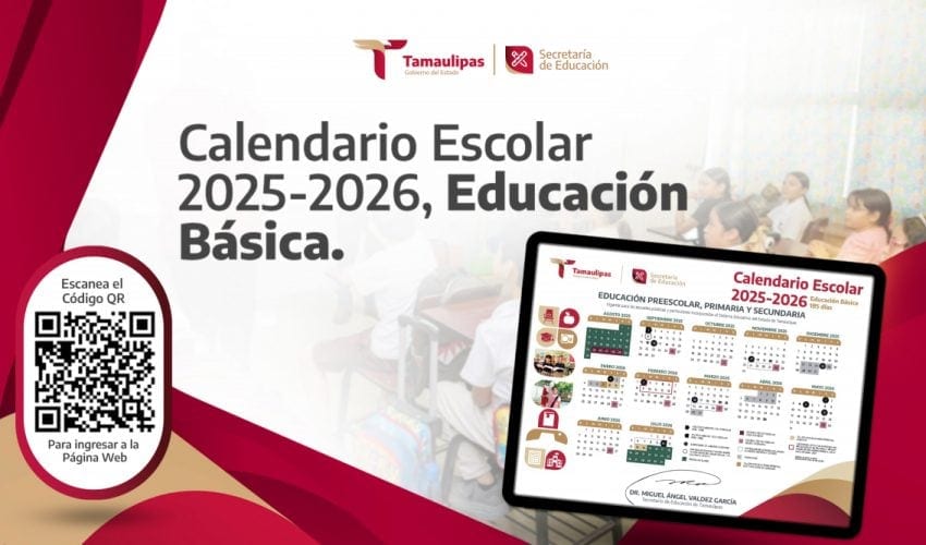 Calendario Escolar 2025-2026 de la Educación Básica