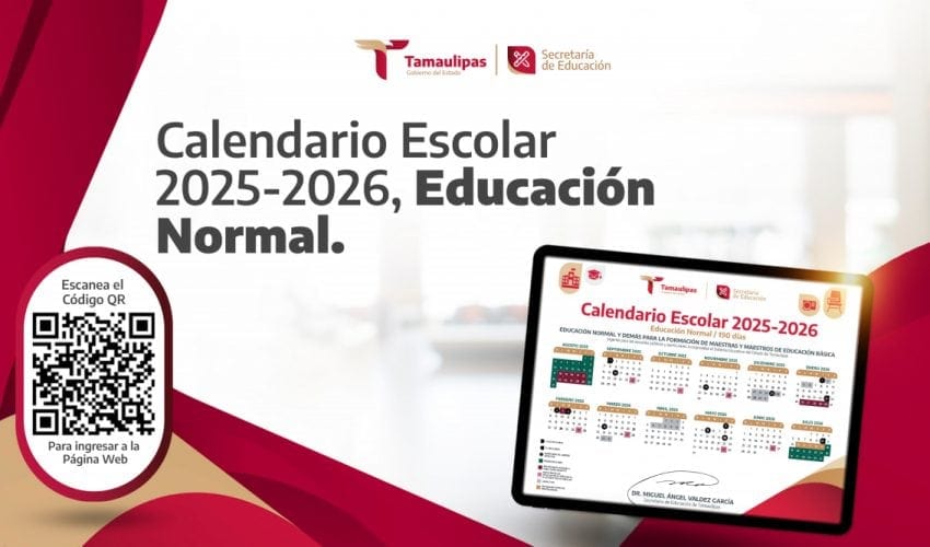 Calendario Escolar 2025-2026 de la Educación Normal