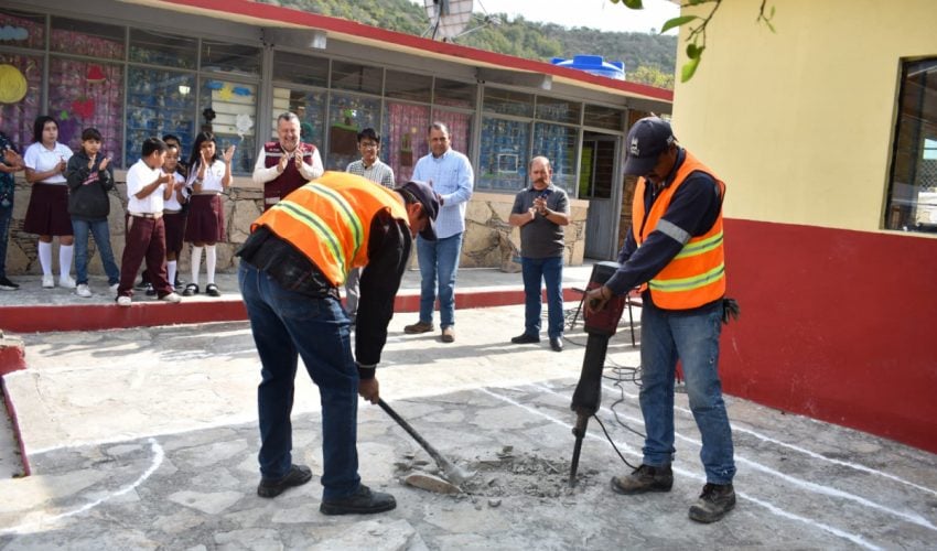 Impulsa Gobierno de Tamaulipas infraestructura educativa en San Nicolás
