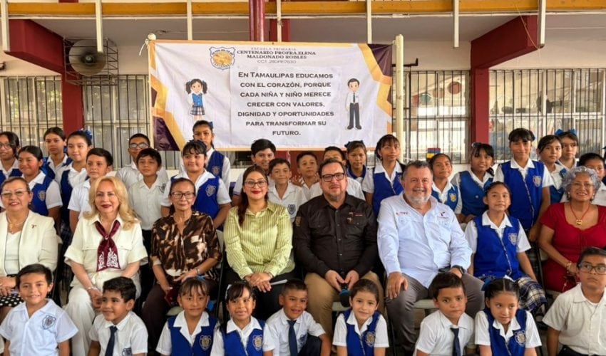 Impulsa Gobierno del Estado infraestructura educativa en escuelas de Tampico