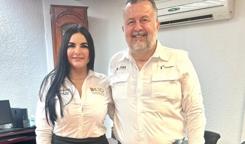 VISITA DE LA ALCALDESA DEL MUNICIPIO DE DIAZ ORDAZ