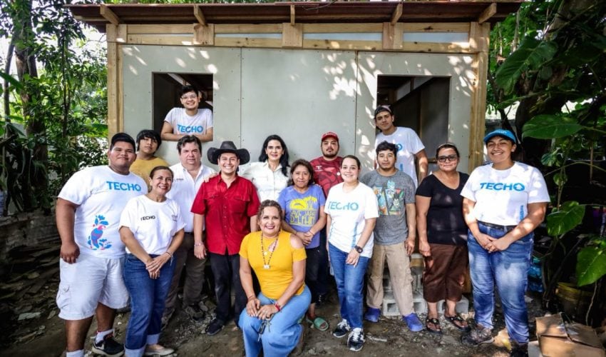 INJUVE Y TECHO México contribuyen al patrimonio de las familias que habitan en sectores vulnerables de Tampico