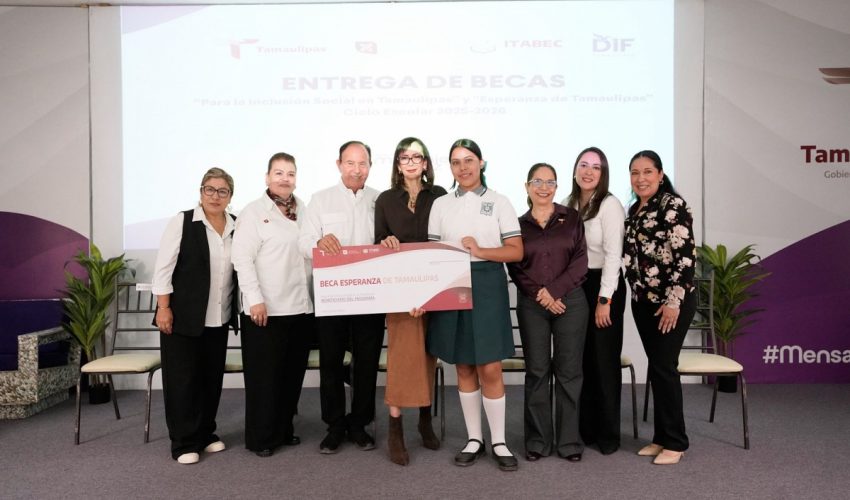 Impulsan Gobierno y DIF Tamaulipas inclusión y permanencia educativa con la entrega de becas